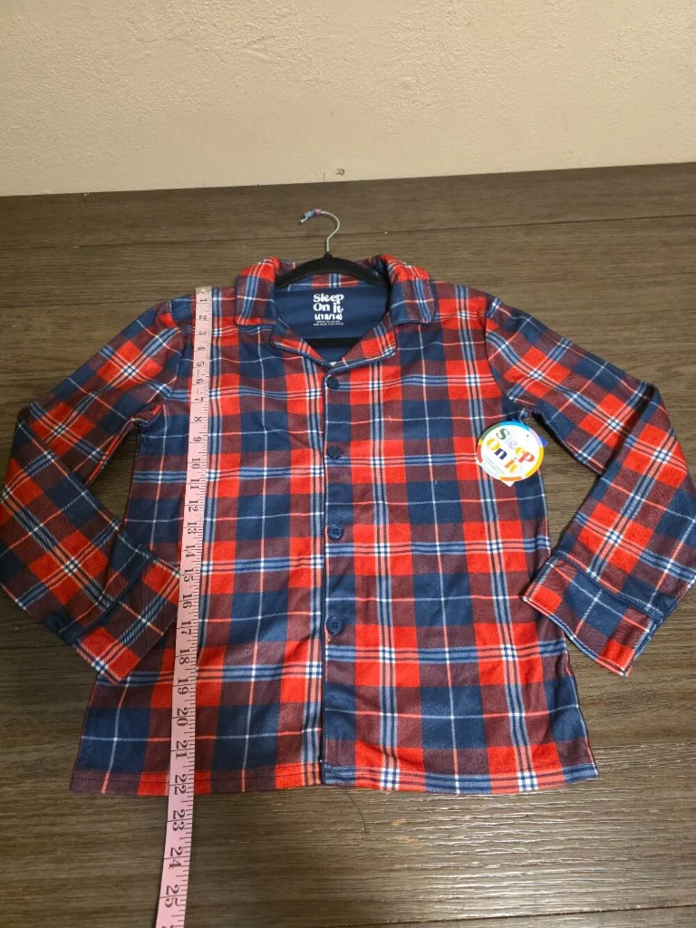Sleep On It Boys Christmas Pajama Set NWT Large 2 Piece Jersey Coat
